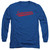 Superman S Tail Adult Long Sleeve T-Shirt Royal Blue
