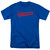 Superman S Tail Adult 18/1 T-Shirt Royal Blue