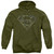 Superman Marine Camo Shield Adult Pullover Hoodie Sweatshirt Military Green