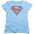 Superman Super S Women's T-Shirt Light Blue