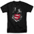 Superman Darkest Hour Adult 18/1 T-Shirt Black