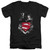 Superman Darkest Hour Adult V-Neck T-Shirt Black