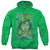 Superman Secret Revealved Adult Pullover Hoodie Sweatshirt Kelly Green