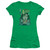 Superman Secret Revealved Junior Women's Sheer T-Shirt Kelly Green