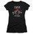 Superman Watchful Eye Junior Women's Sheer T-Shirt Black