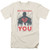 Superman Hes Watching You Adult 18/1 T-Shirt Cream
