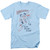 Superman To The Rescue Adult 18/1 T-Shirt Light Blue