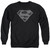 Superman Chainmail Adult Crewneck Sweatshirt Black