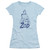 Superman Vintage Zod Junior Women's Sheer T-Shirt Light Blue