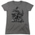 Superman Steel Poses Women's T-Shirt Charcoal
