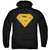 Superman Hot Steel Shield Adult Pullover Hoodie Sweatshirt Black
