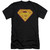 Superman Hot Steel Shield Premuim Canvas Adult Slim Fit 30/1 T-Shirt Black