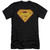 Superman Hot Steel Shield Adult 30/1 T-Shirt Black
