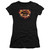 Superman Space Burst Shield Junior Women's Sheer T-Shirt Black