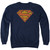 Superman Messy S Adult Crewneck Sweatshirt Navy