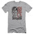 Superman Retro Lines Adult 30/1 T-Shirt Silver