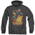 Superman Space Case Adult Heather Hoodie Sweatshirt Black