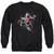Superman Up In The Sky Adult Crewneck Sweatshirt Black