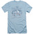 Superman My Hero Adult 30/1 T-Shirt Light Blue