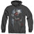 Superman Light Of The Sun Adult Heather Hoodie Sweatshirt Black