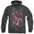 Superman Heat Blast Adult Heather Hoodie Sweatshirt Black