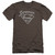 Superman Super Arch Premuim Canvas Adult Slim Fit 30/1 T-Shirt Charcoal
