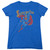Superman Life Like Action Women's T-Shirt Royal Blue