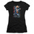 Superman Faster Than Junior Women's Sheer T-Shirt Black