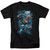 Superman Stormy Flight Adult 18/1 T-Shirt Black