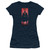 Superman Block Junior Women's Sheer T-Shirt Navy