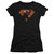 Superman S Shield Knockout Junior Women's Sheer T-Shirt Black