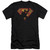 Superman S Shield Knockout Premuim Canvas Adult Slim Fit 30/1 T-Shirt Black