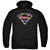 Superman Hawaiian Shield Adult Pullover Hoodie Sweatshirt Black