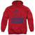 Superman Was Right Adult Pullover Hoodie Sweatshirt Red