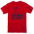 Superman Was Right Adult 18/1 T-Shirt Red