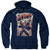 Superman Lift Up Adult Pullover Hoodie Sweatshirt Navy