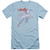 Superman Nice Catch Adult 30/1 T-Shirt Light Blue