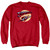 Superman Fly By Adult Crewneck Sweatshirt Red