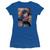 Superman Flight Of Steel Junior Women's Sheer T-Shirt Royal Blue
