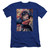 Superman Flight Of Steel Premium Canvas Adult Slim Fit 30/1 T-Shirt Royal Blue