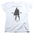 Superman Paisley Sihouette Women's T-Shirt White