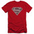 Superman Elephant Shield Premium Canvas Adult Slim Fit 30/1 T-Shirt Red