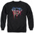 Superman Bleeding Shield Adult Crewneck Sweatshirt Black