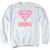 Superman Super Mom Pink Adult Crewneck Sweatshirt White