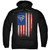 Superman Old Glory Shield Adult Pullover Hoodie Sweatshirt Black