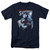 Superman Honor And Protect Adult 18/1 T-Shirt Navy