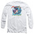 Superman Supergirl Airbrush Adult Long Sleeve T-Shirt White