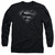 Superman Barbed Wire Adult Long Sleeve T-Shirt Black