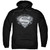 Superman Biker Metal Adult Pullover Hoodie Sweatshirt Black