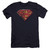Superman Rusted Shield Premium Canvas Adult Slim Fit 30/1 T-Shirt Navy